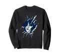 Guitar Splash Electric Acoustic Sweatshirt - Trendy Graphic Men Women - T-Shirt, Sweatshirt, Hoodie
