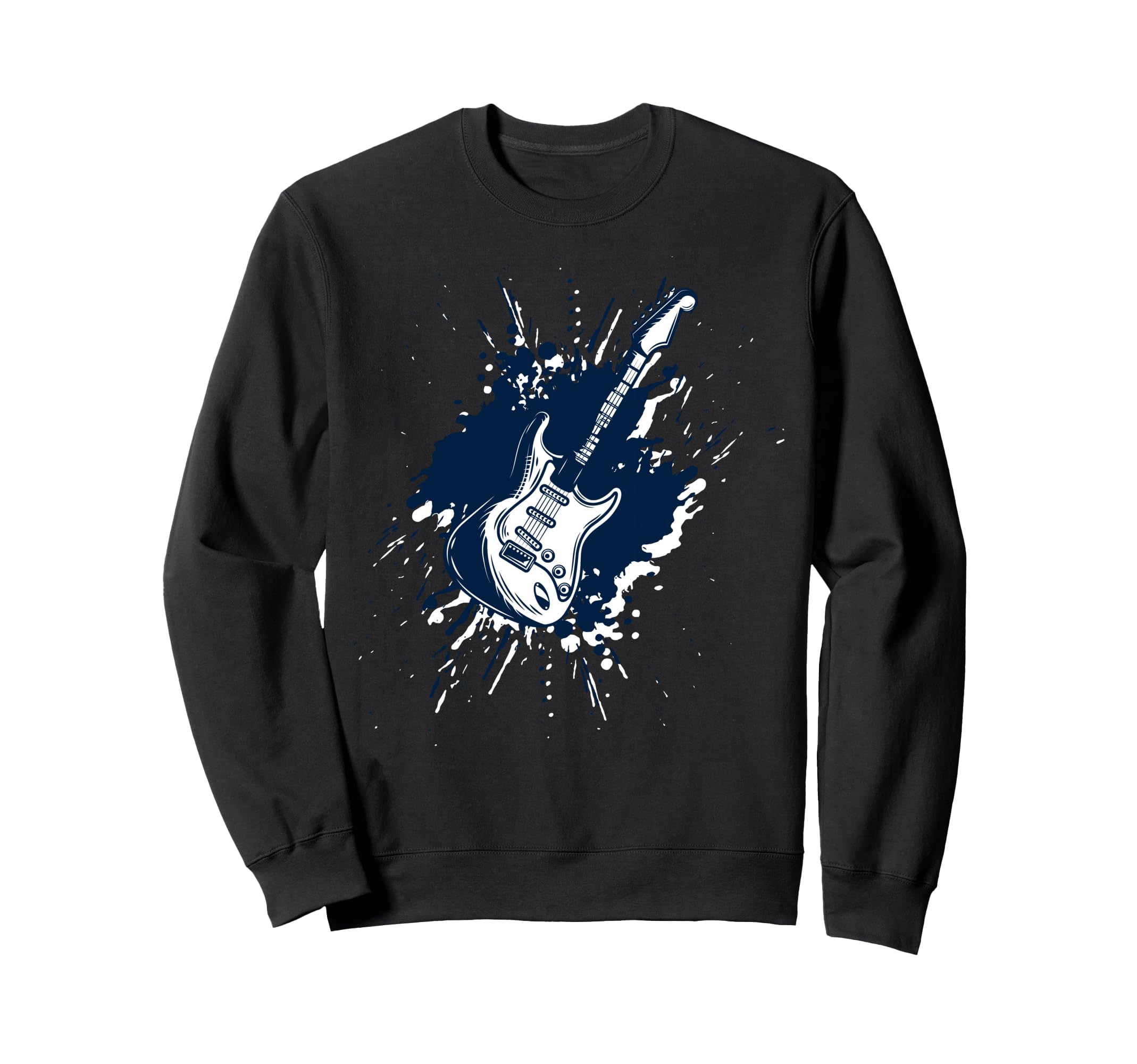 Guitar Splash Electric Acoustic Sweatshirt - Trendy Graphic Men Women - T-Shirt, Sweatshirt, Hoodie