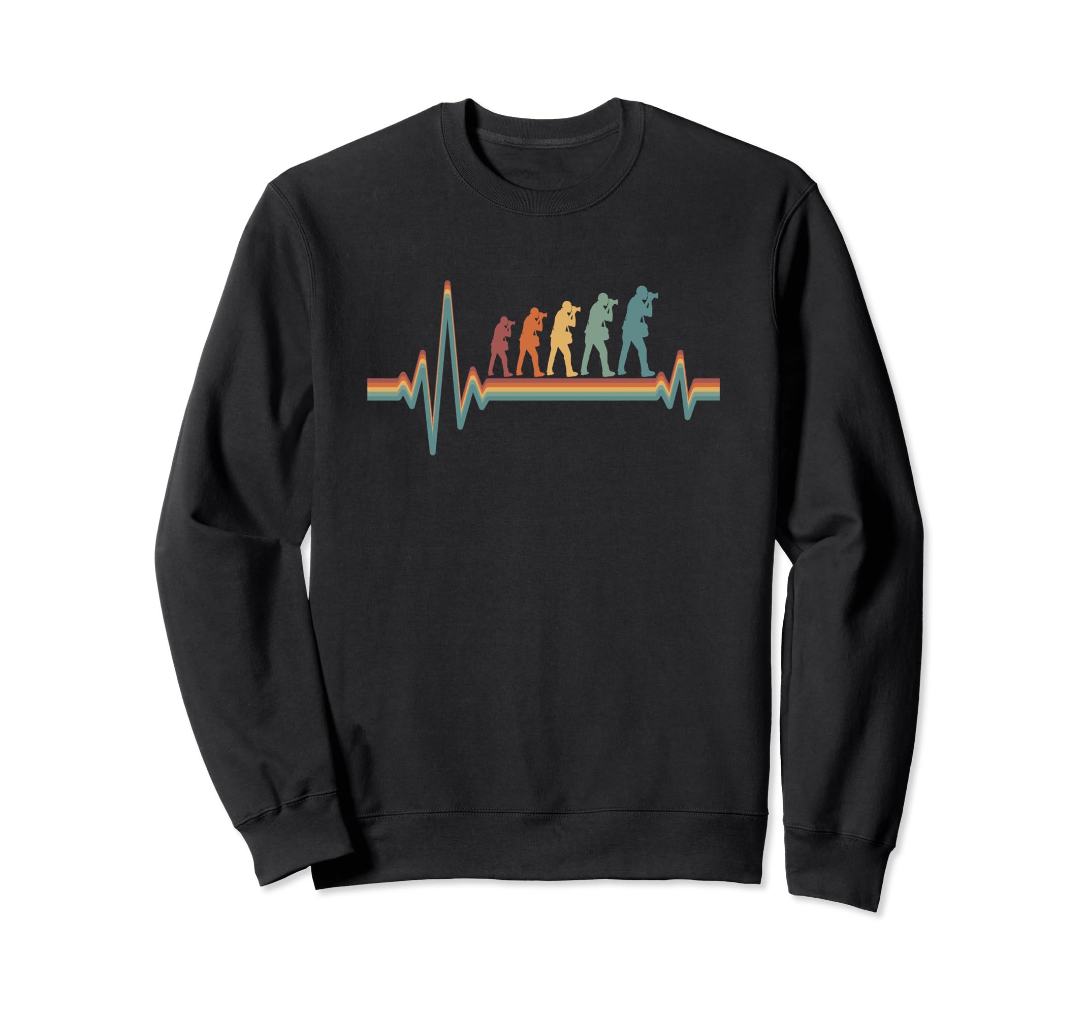 Photography Camera Photographer Ekg Sweatshirt - Minimalist Print Unisex - T-Shirt, Sweatshirt, Hoodie