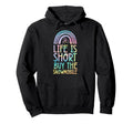 Life Is Short Buy Snowmobile Bohemian Hoodie - Minimalist Print for Adults - T-Shirt, Sweatshirt, Hoodie