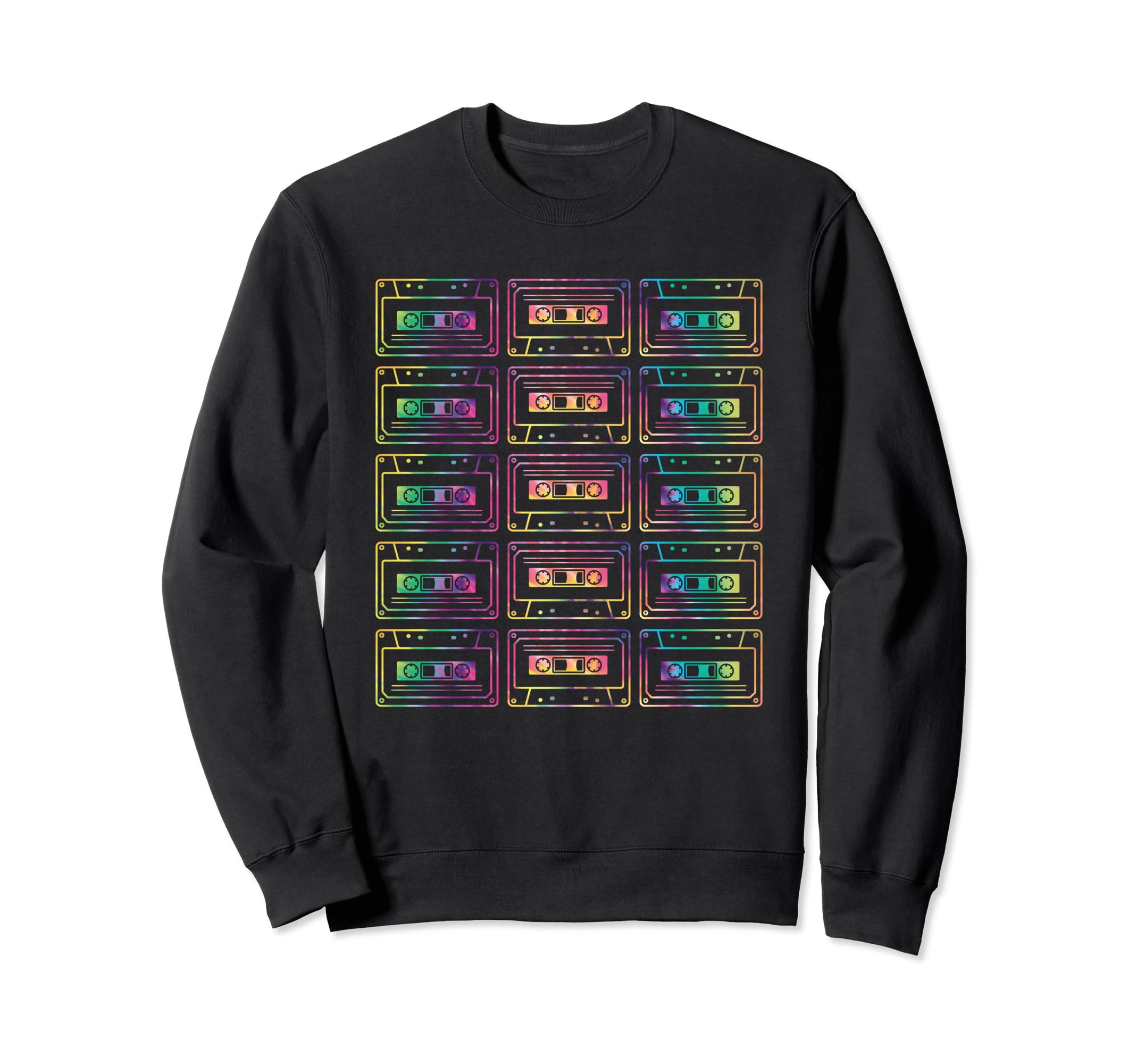 80S 90S Cassette Tape 1980S 1990S Sweatshirt - Custom Art Print Men Women - T-Shirt, Sweatshirt, Hoodie