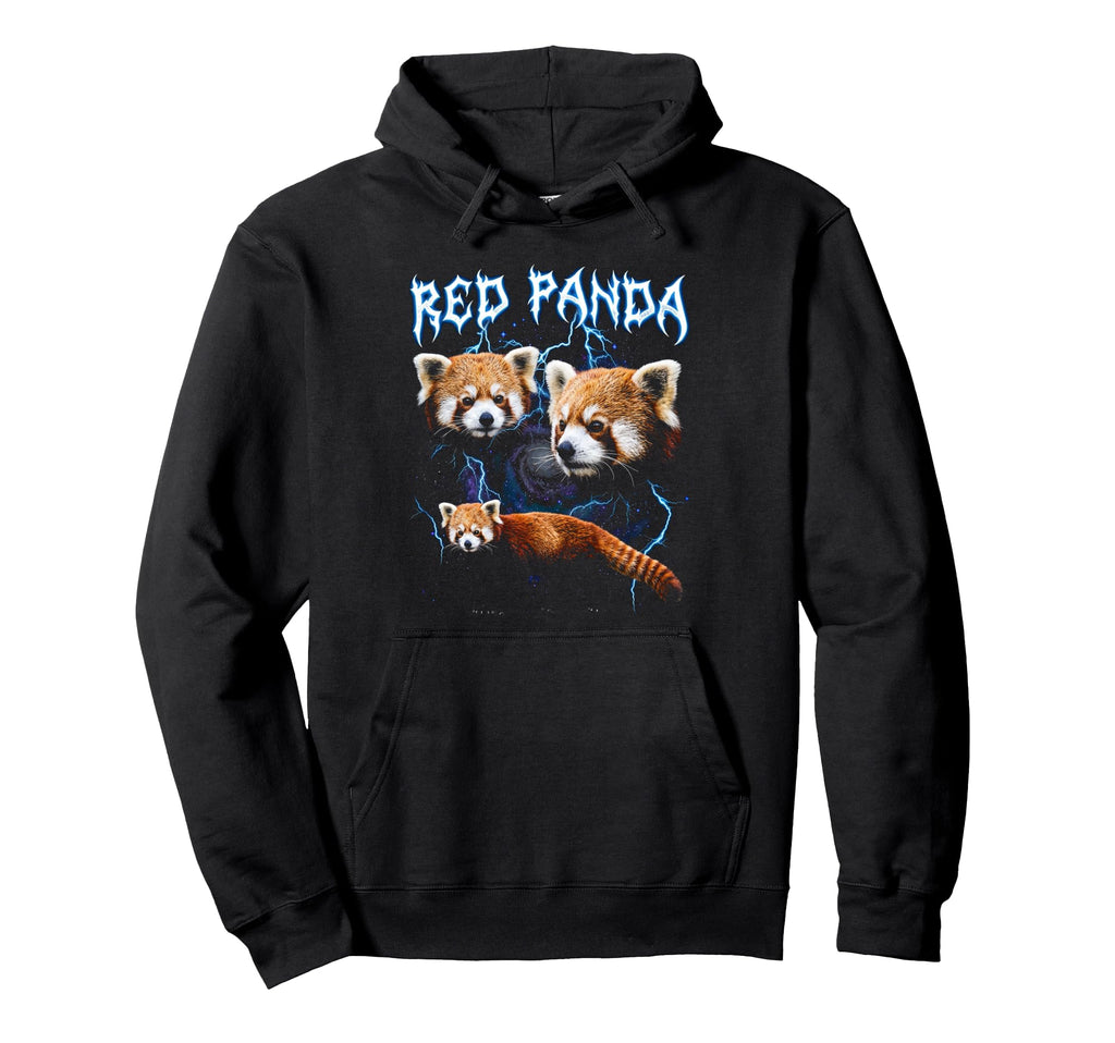 Red Panda 90S Heavy Metal Red Panda Hoodie - Minimalist Print for Adults - T-Shirt, Sweatshirt, Hoodie