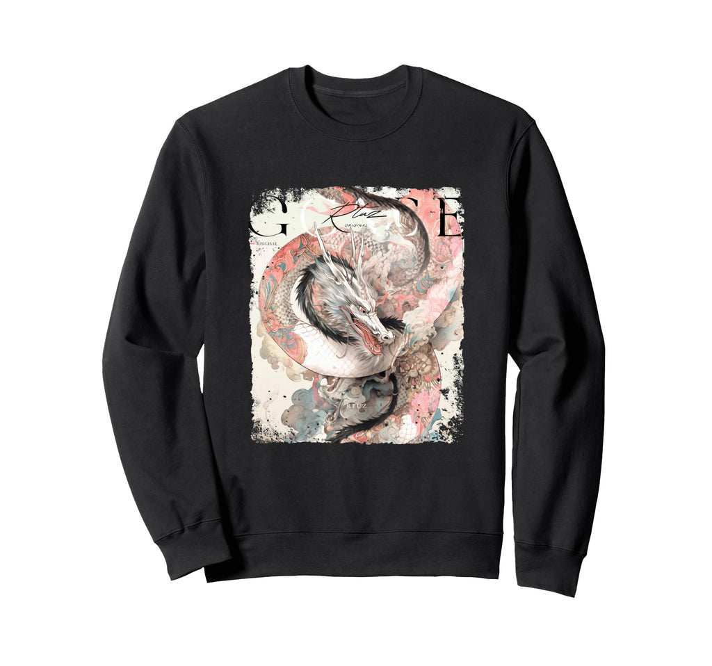 Aesthetic Dragon Streetwear Sweatshirt - Unique Graphic Unisex - T-Shirt, Sweatshirt, Hoodie