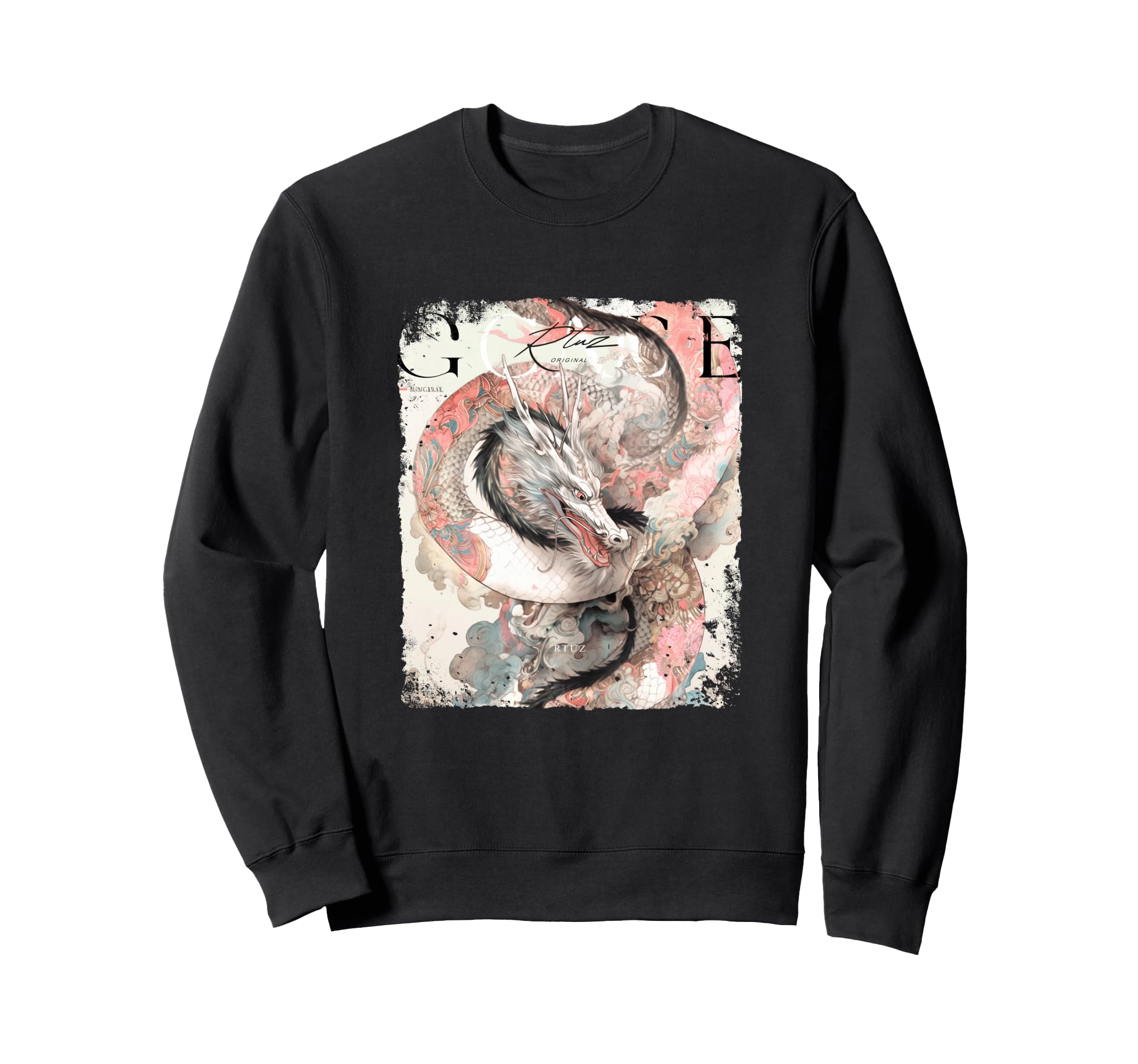 Aesthetic Dragon Streetwear Sweatshirt - Unique Graphic Unisex - T-Shirt, Sweatshirt, Hoodie