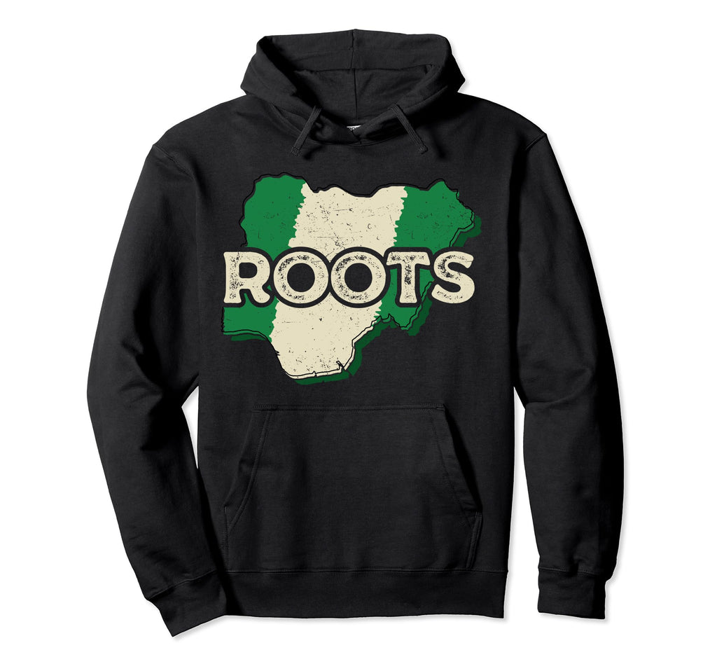 Nigerian Map And Flag Souvenir Hoodie - Novelty Apparel for Adults - T-Shirt, Sweatshirt, Hoodie