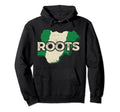 Nigerian Map And Flag Souvenir Hoodie - Novelty Apparel for Adults - T-Shirt, Sweatshirt, Hoodie