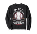 My Might Not Always Swing Baseball Sweatshirt - Minimalist Print Men Women - T-Shirt, Sweatshirt, Hoodie