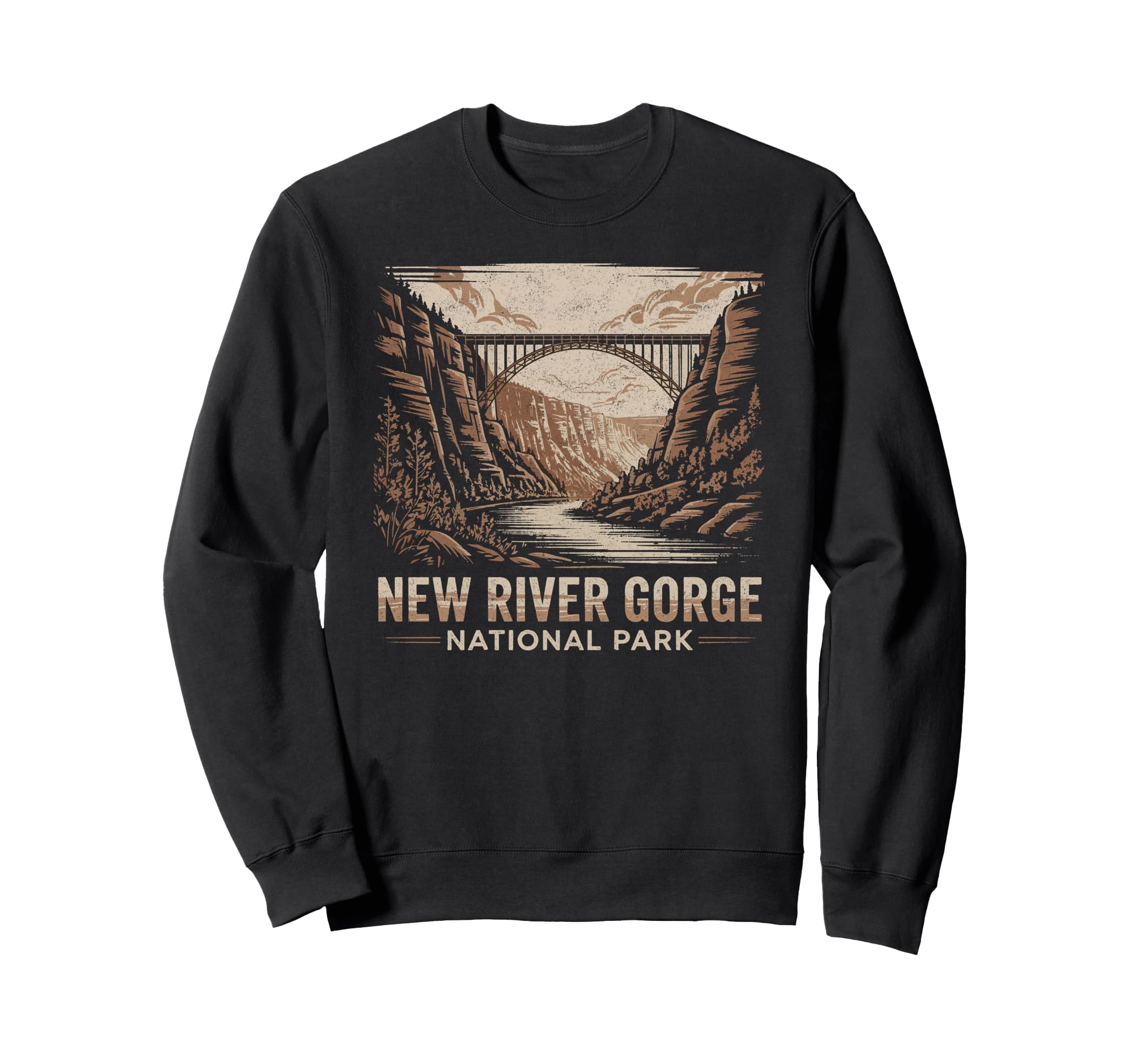 New River Gorge National Park Bridge Sweatshirt - Novelty Apparel Unisex - T-Shirt, Sweatshirt, Hoodie