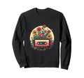 Cassette Tape Flowers Sweatshirt - Fun Novelty Design Unisex - T-Shirt, Sweatshirt, Hoodie