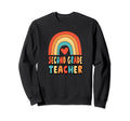 2Nd Grade Teacher Rainbow Heart 70S Sweatshirt - Novelty Apparel Men Women - T-Shirt, Sweatshirt, Hoodie