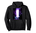 Digital Cityscape Vaporwave Aesthetic Hoodie - Aesthetic Graphic Men Women - T-Shirt, Sweatshirt, Hoodie