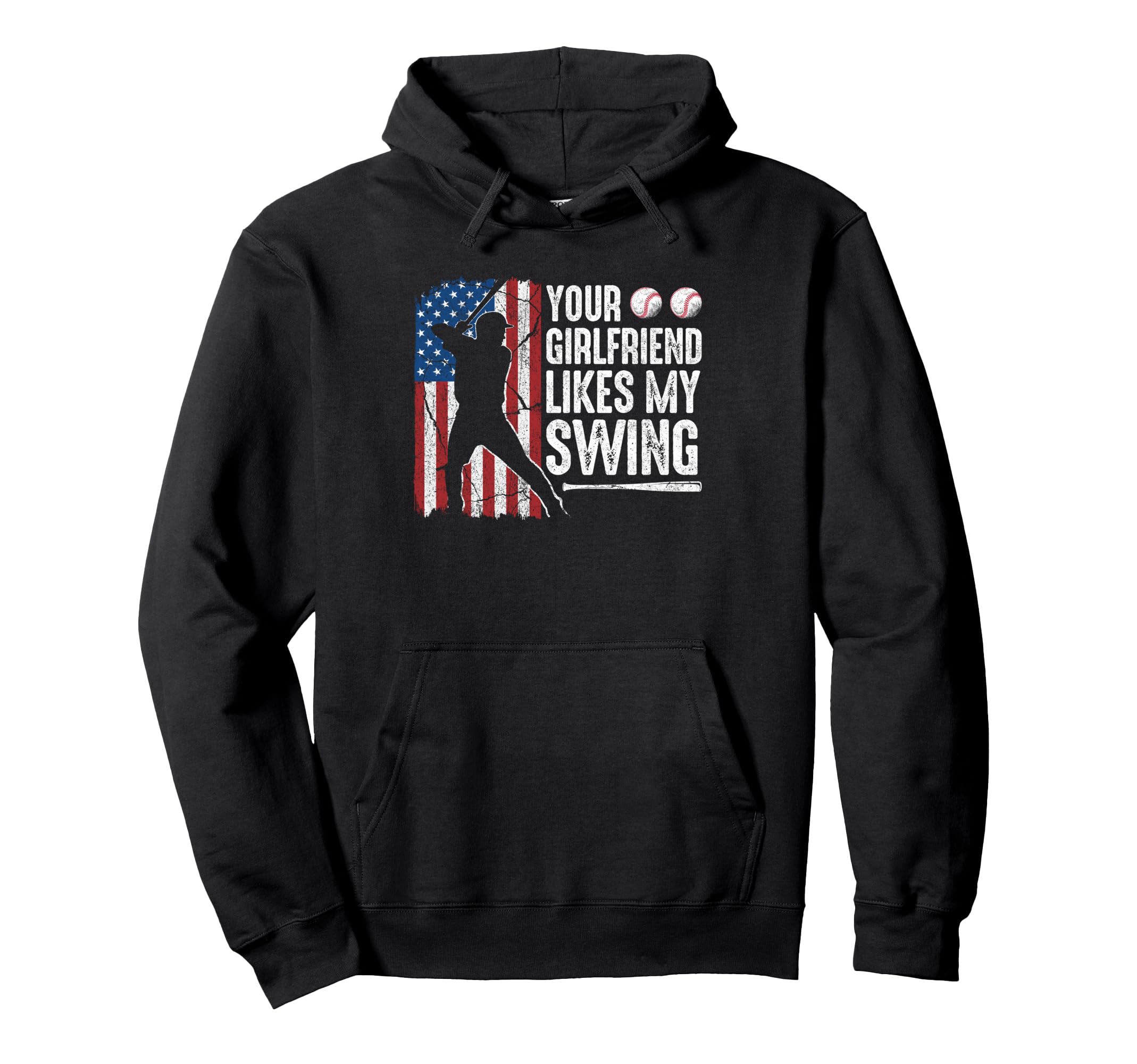 Your Girlfriend Likes My Swing Funny Hoodie - Novelty Apparel Men Women - T-Shirt, Sweatshirt, Hoodie