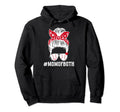 Mom Both Messy Bun Dancer Baseball Hoodie - Trendy Graphic Men Women - T-Shirt, Sweatshirt, Hoodie