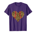 Baseball Heart Leopard Softball Mom T-Shirt - Novelty Apparel for Adults - T-Shirt, Sweatshirt, Hoodie