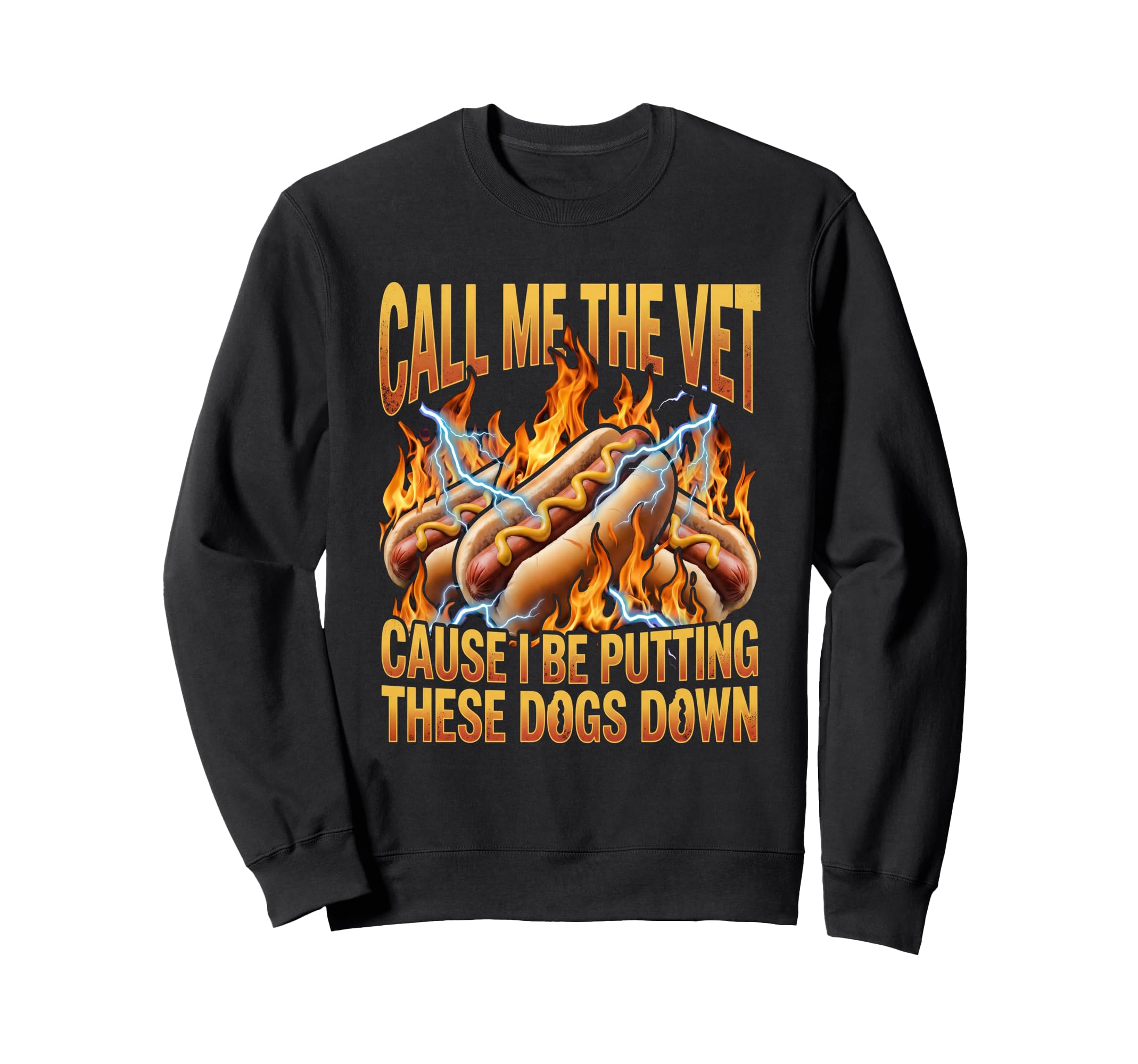 Call Me Vet Funny Hotdog 90S Bootleg Sweatshirt - Novelty Apparel Unisex - T-Shirt, Sweatshirt, Hoodie