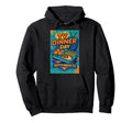 National Tv Dinner Day September 10 Diner Hoodie - Graphic Print Unisex - T-Shirt, Sweatshirt, Hoodie