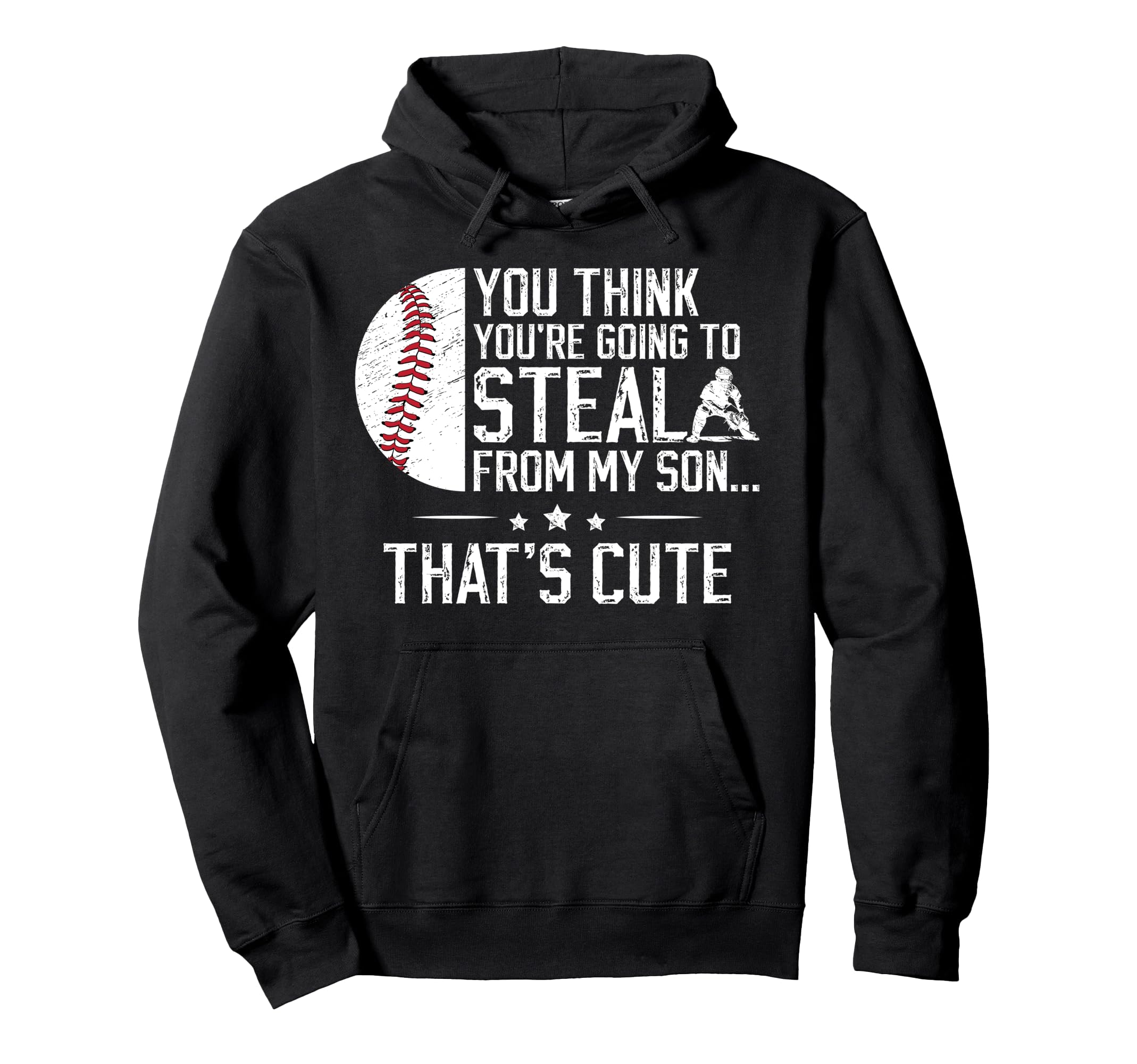 Baseball Catcher Dad Funny Father Hoodie - Casual Everyday Wear for Adults - T-Shirt, Sweatshirt, Hoodie