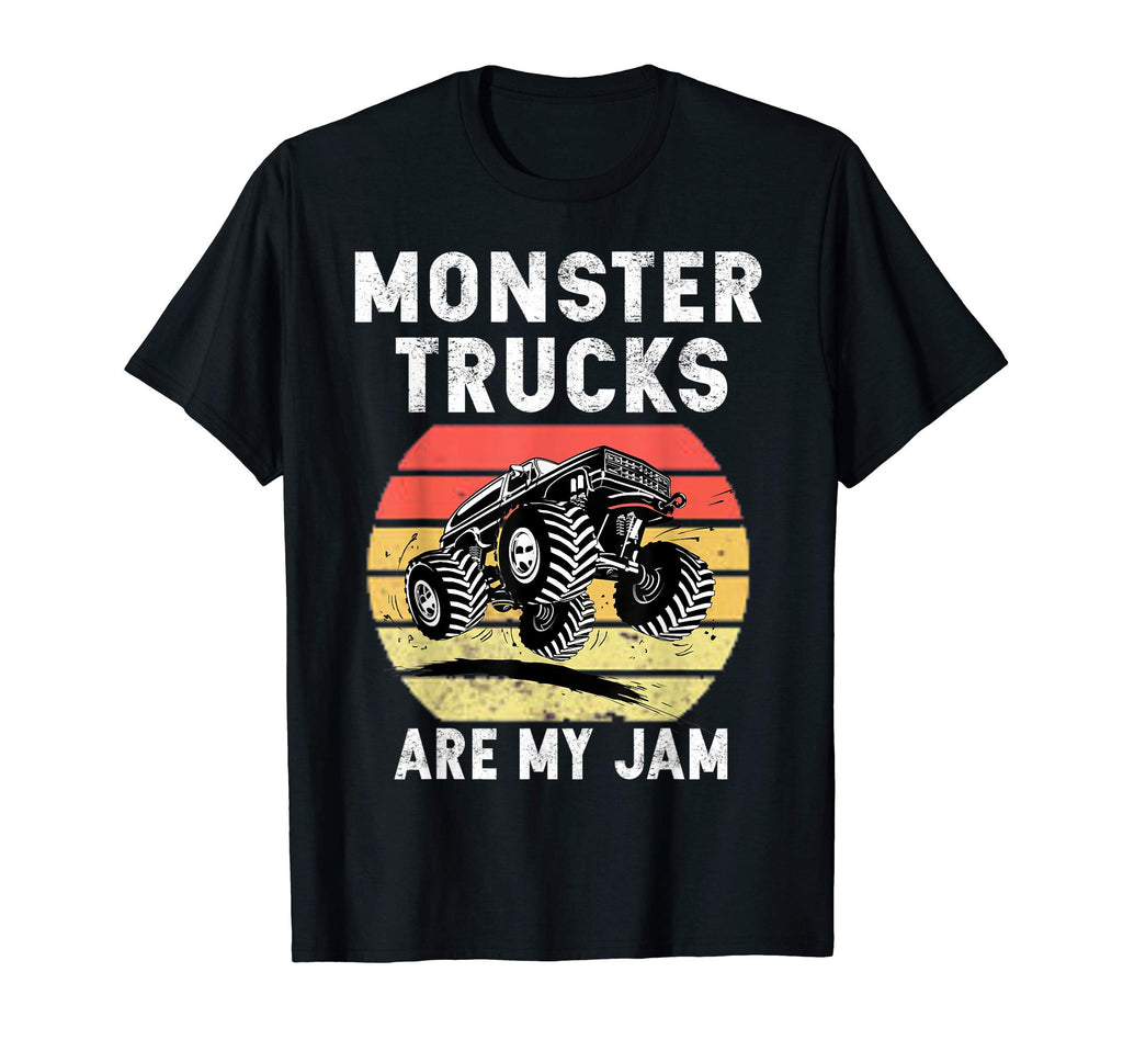 Monster Truck Are My Jam Sunset T-Shirt - Aesthetic Graphic for Adults - T-Shirt, Sweatshirt, Hoodie