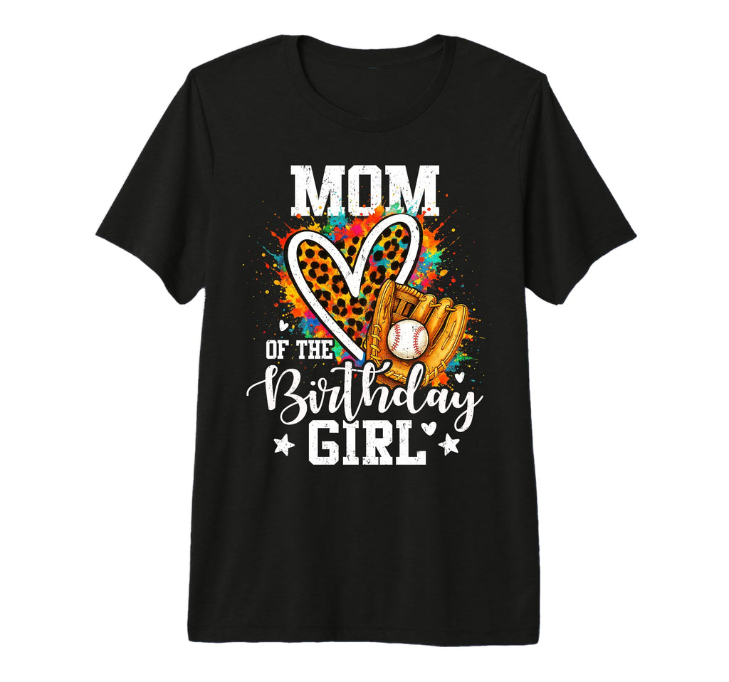 Mom Birthday Baseball Player Leopard T-Shirt - Custom Art Print for Adults - T-Shirt, Sweatshirt, Hoodie