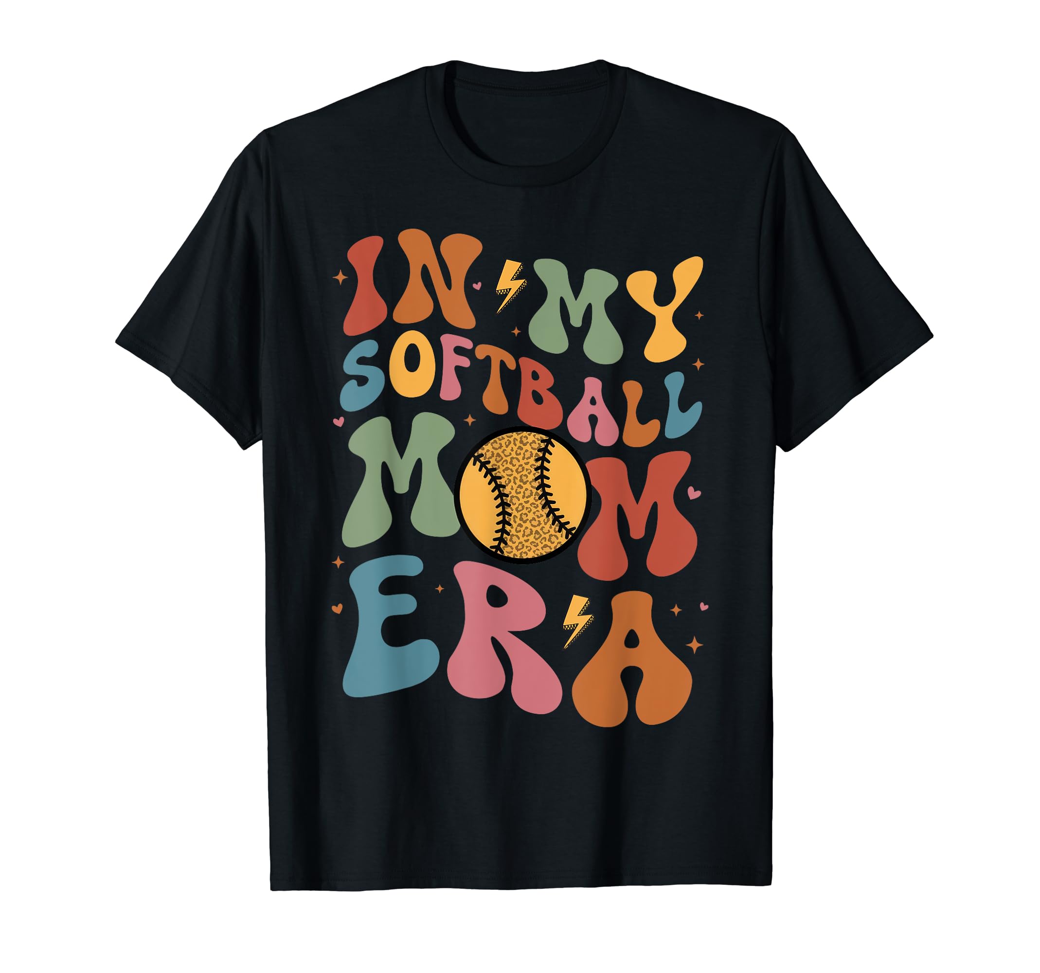 Groovy My Softball Mom Era Game Day T-Shirt - Trendy Graphic Unisex - T-Shirt, Sweatshirt, Hoodie