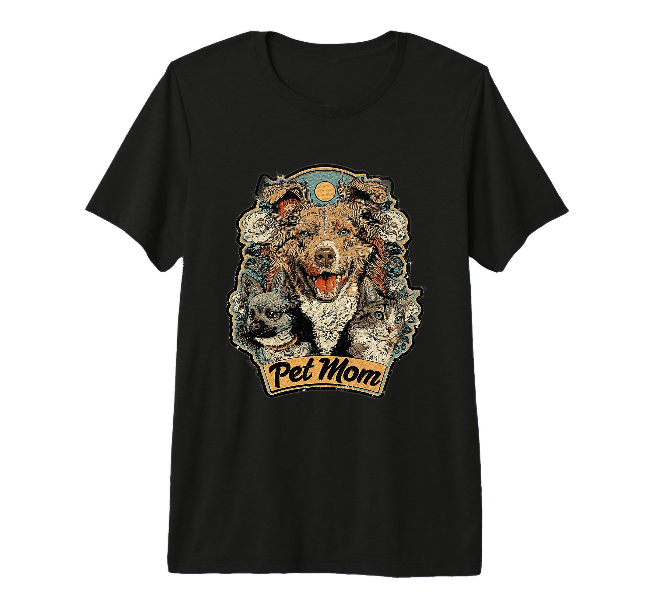Pet Mom Dog And Cat Multi Lover T-Shirt - Minimalist Print for Adults - T-Shirt, Sweatshirt, Hoodie
