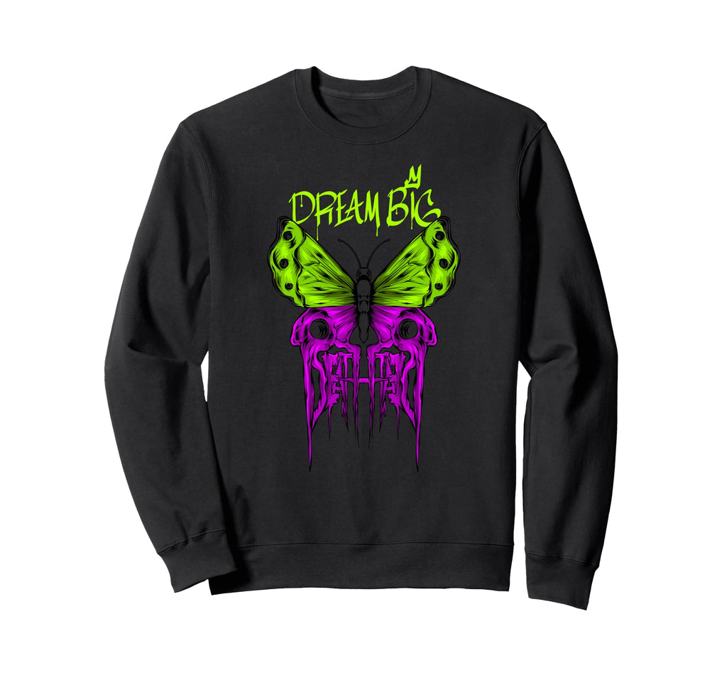 Butterfly Dream Big Y2K Grunge Sweatshirt - Novelty Apparel for Adults - T-Shirt, Sweatshirt, Hoodie