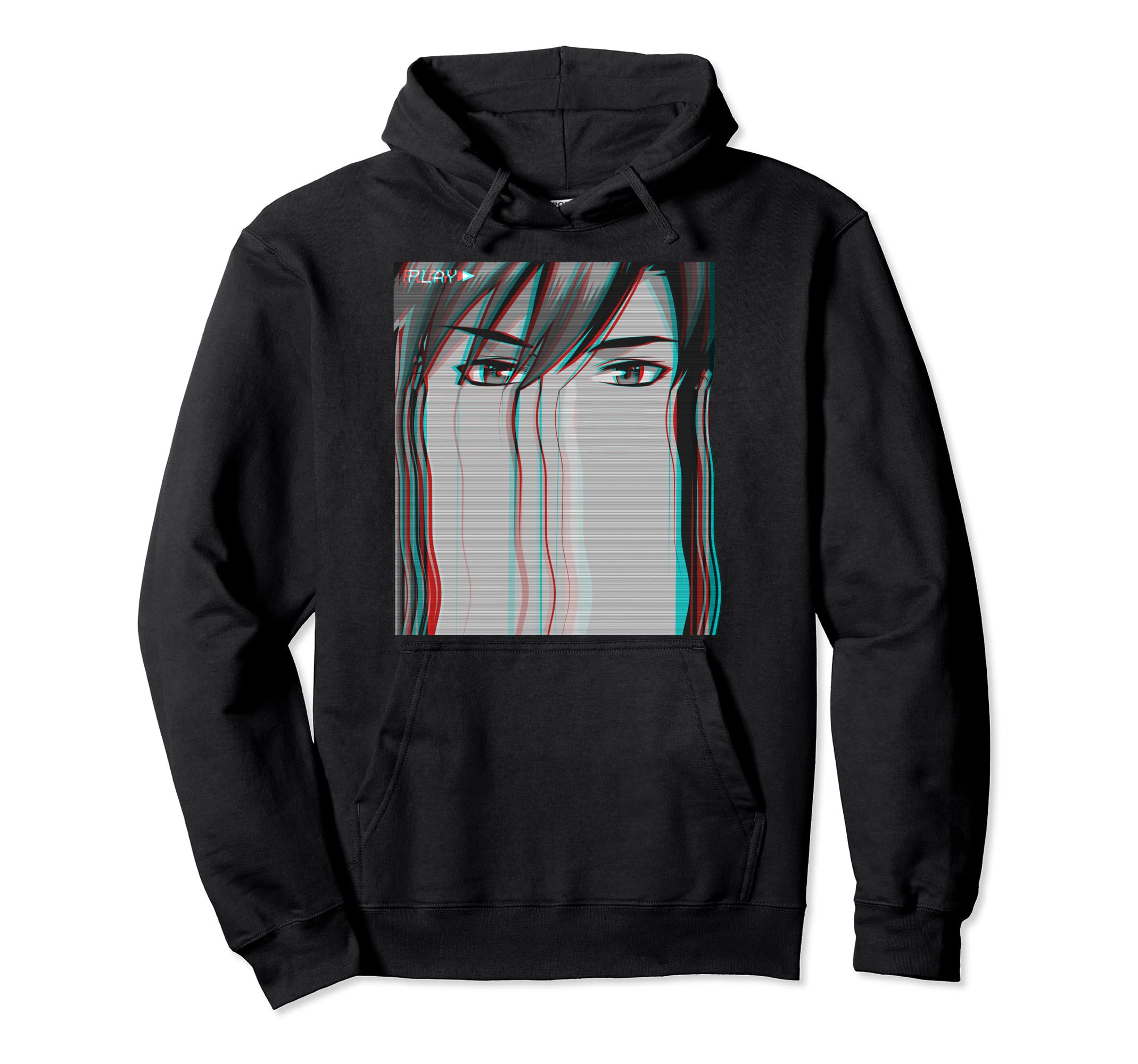 Vaporwave Aesthetic Sad Anime Japanese Hoodie - Trendy Graphic Men Women - T-Shirt, Sweatshirt, Hoodie