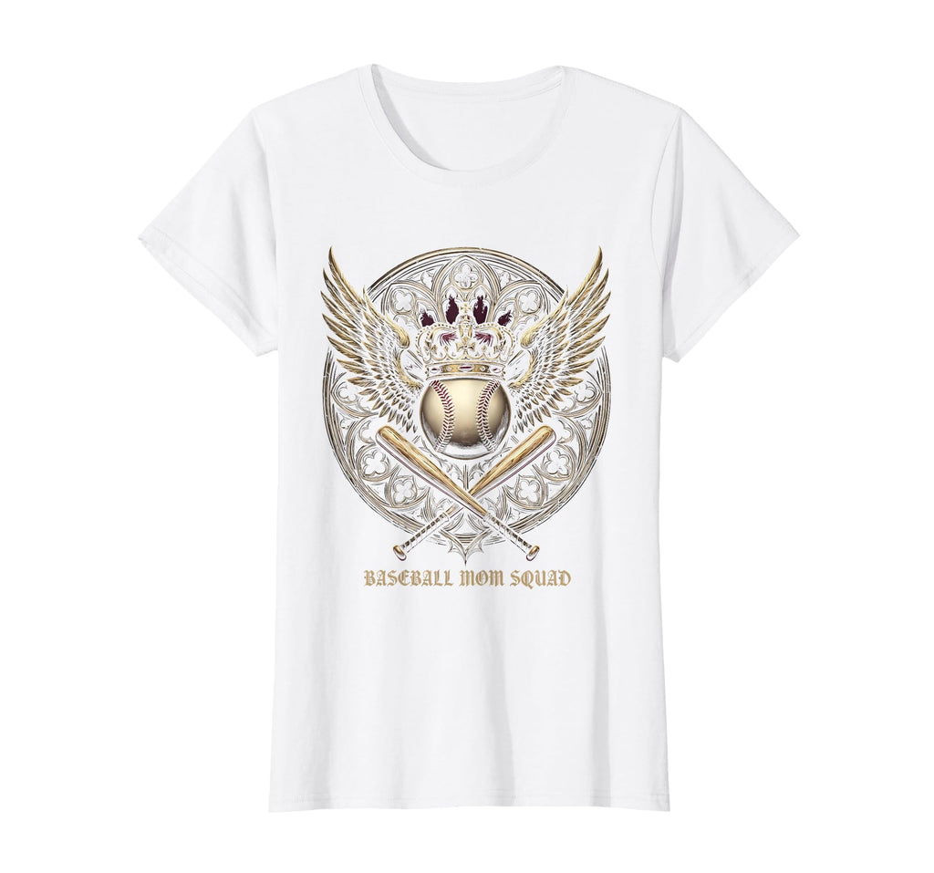 Baseball Mom Squad Proud Sports T-Shirt - Fun Novelty Design for Adults - T-Shirt, Sweatshirt, Hoodie