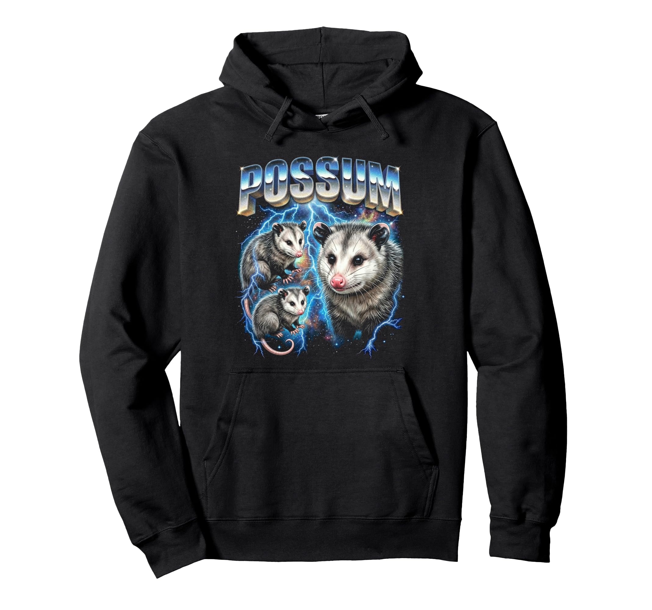 Possum 80S Funny Silly Opossum 90S Hoodie - Fun Novelty Design for Adults - T-Shirt, Sweatshirt, Hoodie