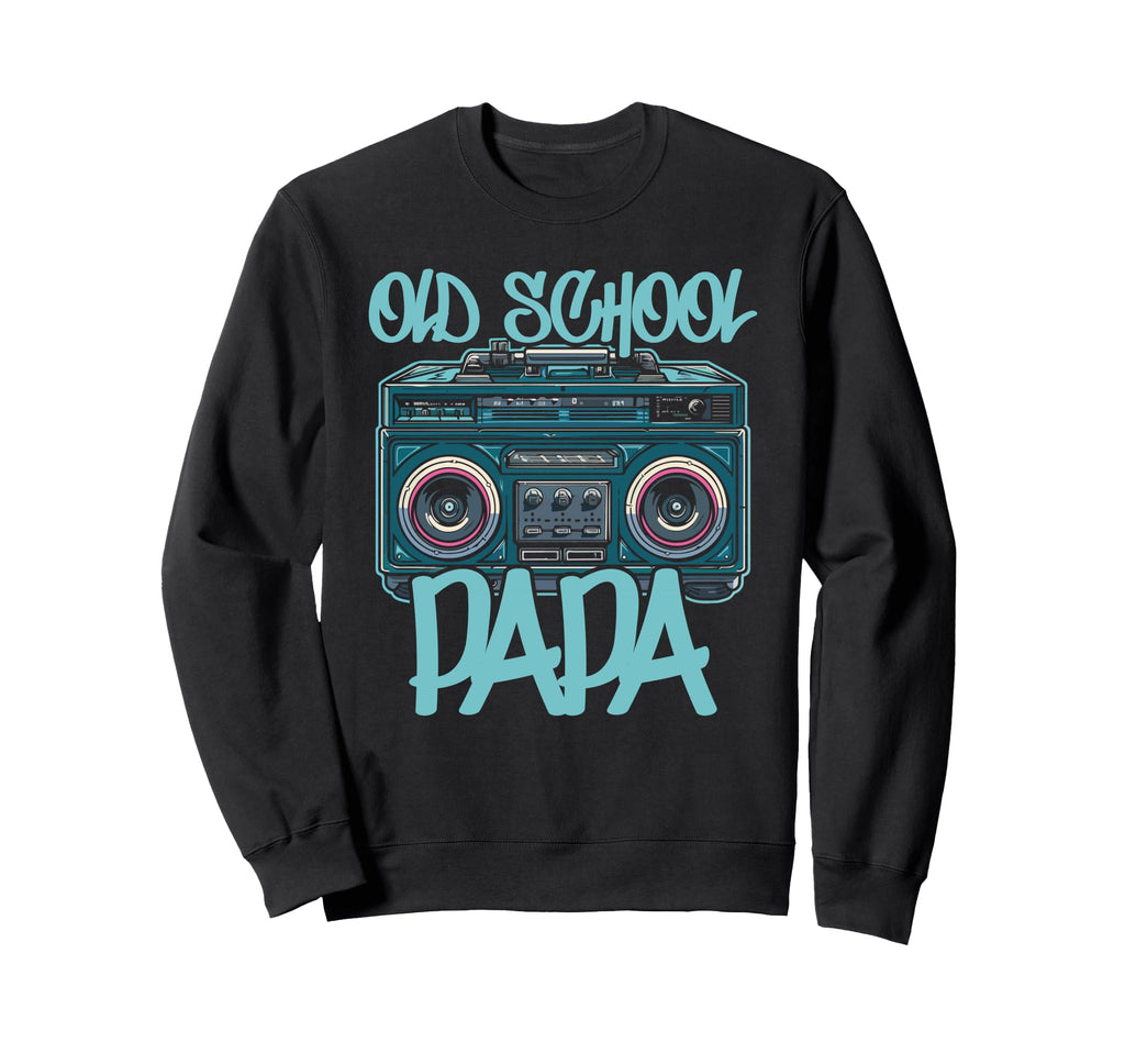 Old School Papa Boombox Vibes 70S 80S Sweatshirt - Custom Art Print Unisex - T-Shirt, Sweatshirt, Hoodie