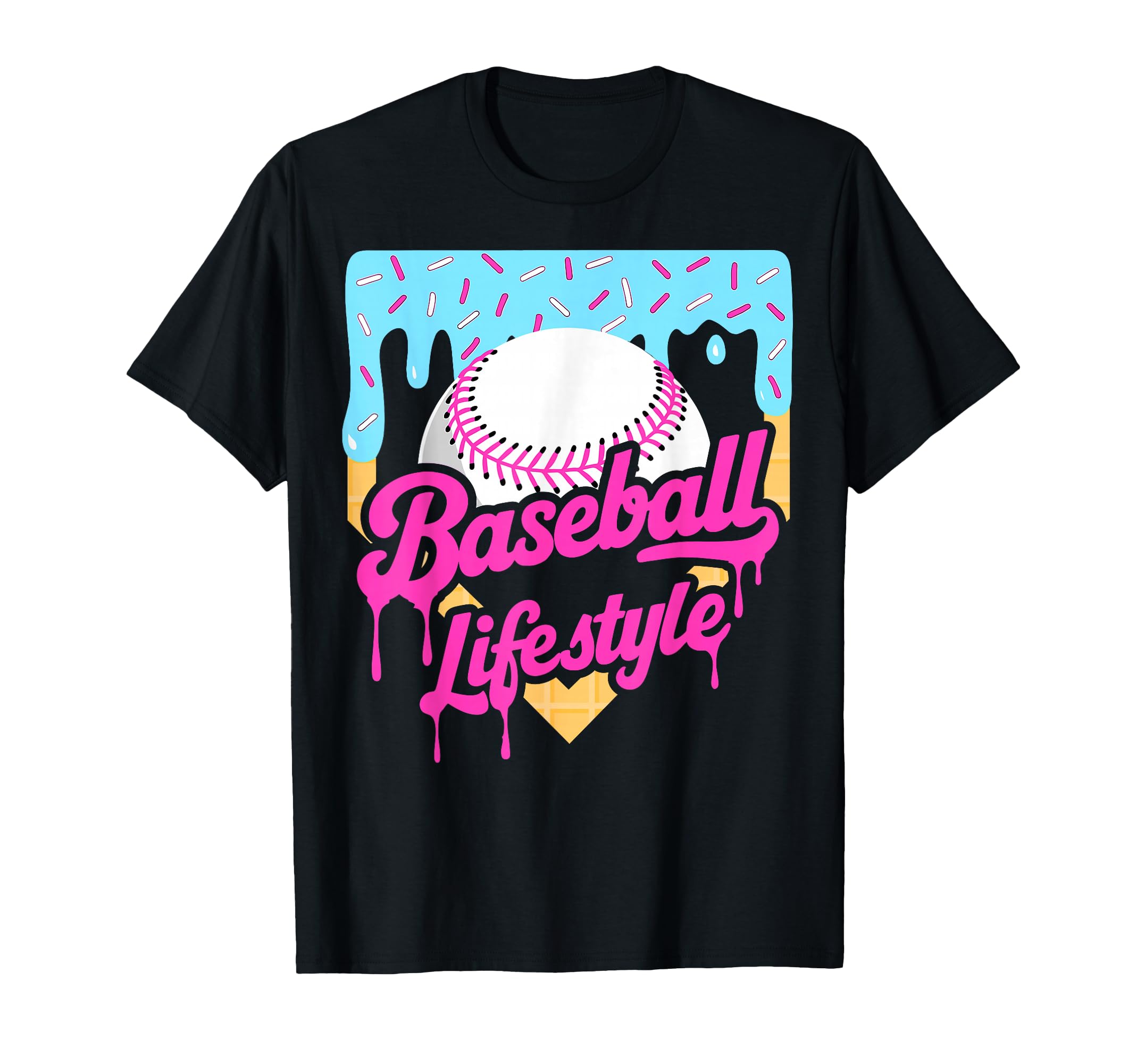 Baseball Life Lifestyle Home T-Shirt - Casual Everyday Wear Men Women - T-Shirt, Sweatshirt, Hoodie