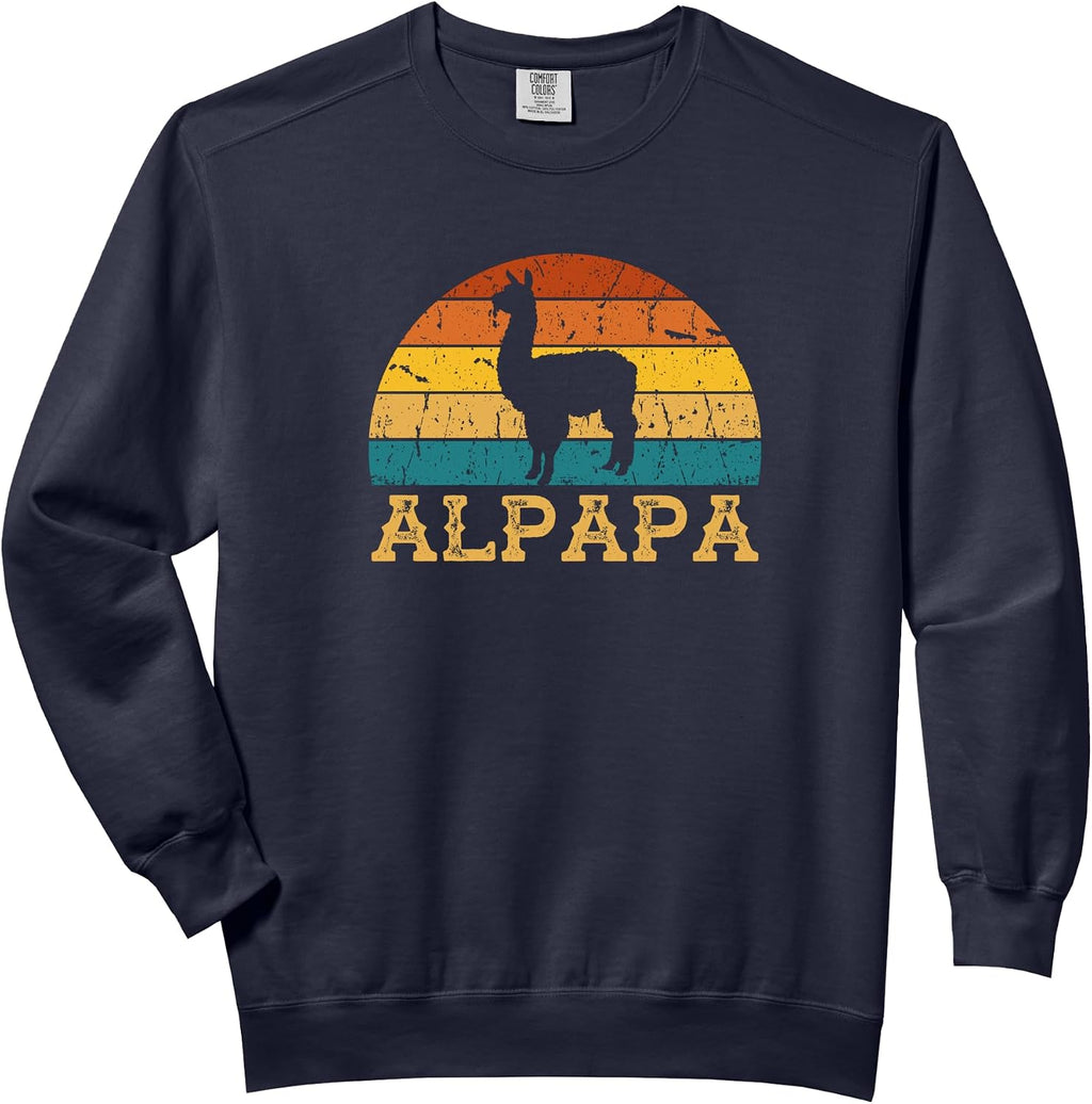 Funny Father's Day Dad Birthday Pun Alpapa Merch - Adult & Kids T-Shirts, Sweatshirts & Hoodies apparel design preview 1
