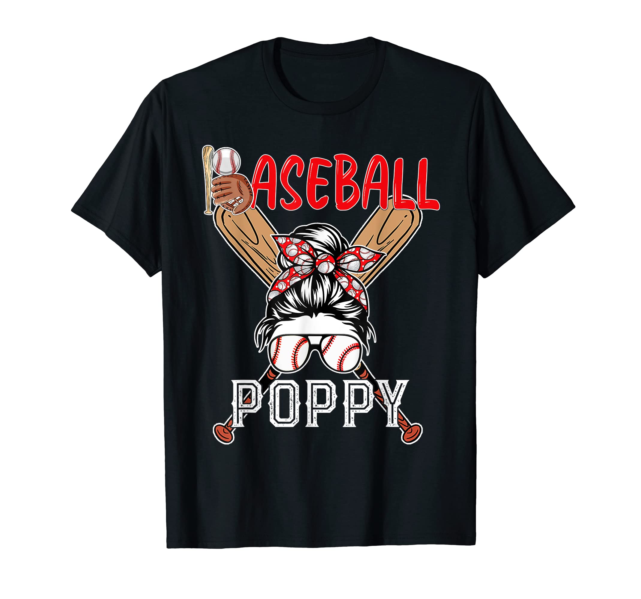 Baseball Poppy Baseball Family T-Shirt - Casual Everyday Wear for Adults - T-Shirt, Sweatshirt, Hoodie