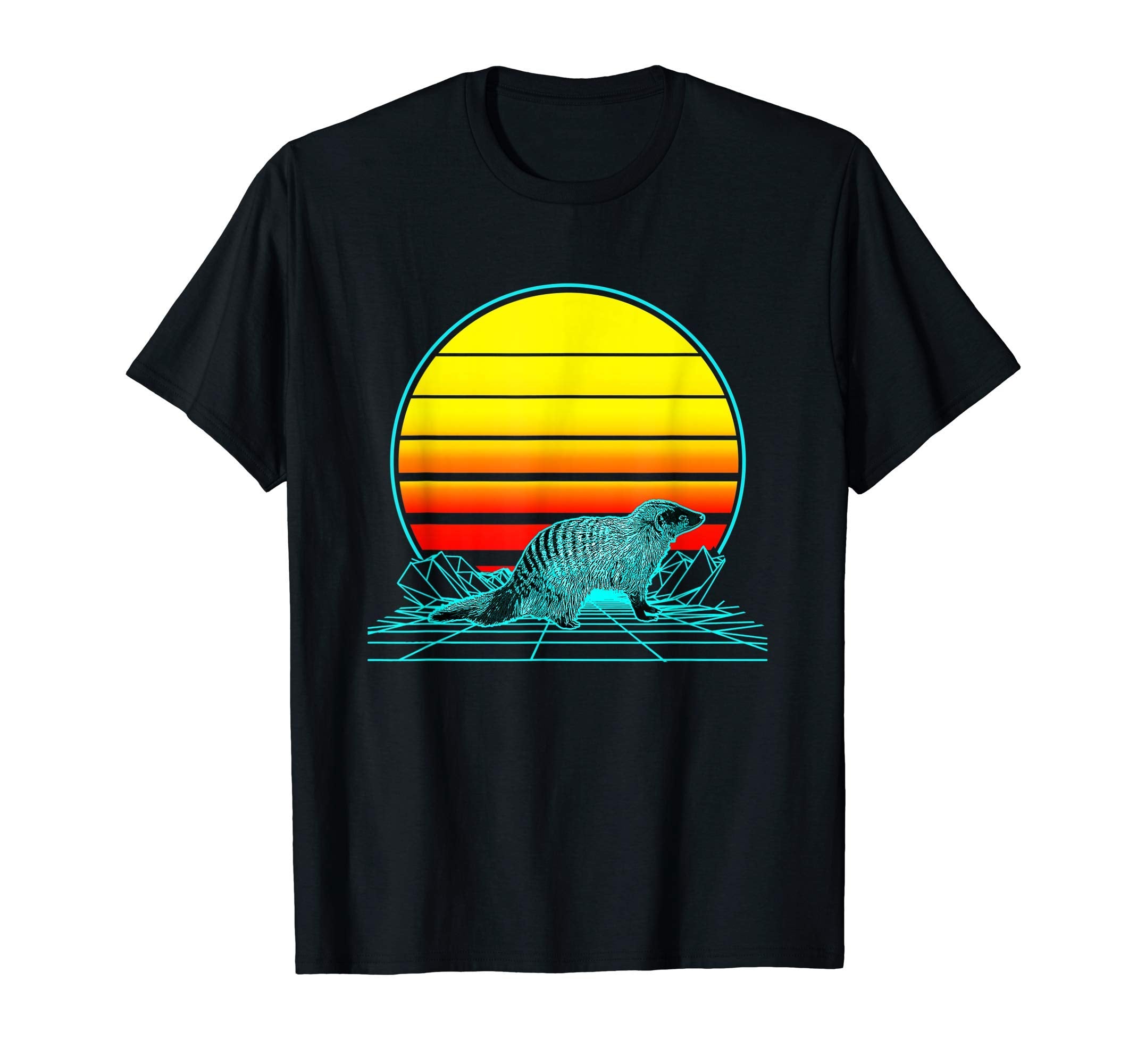 Sunset Mongoose T-Shirt - Unique Graphic Men Women - T-Shirt, Sweatshirt, Hoodie