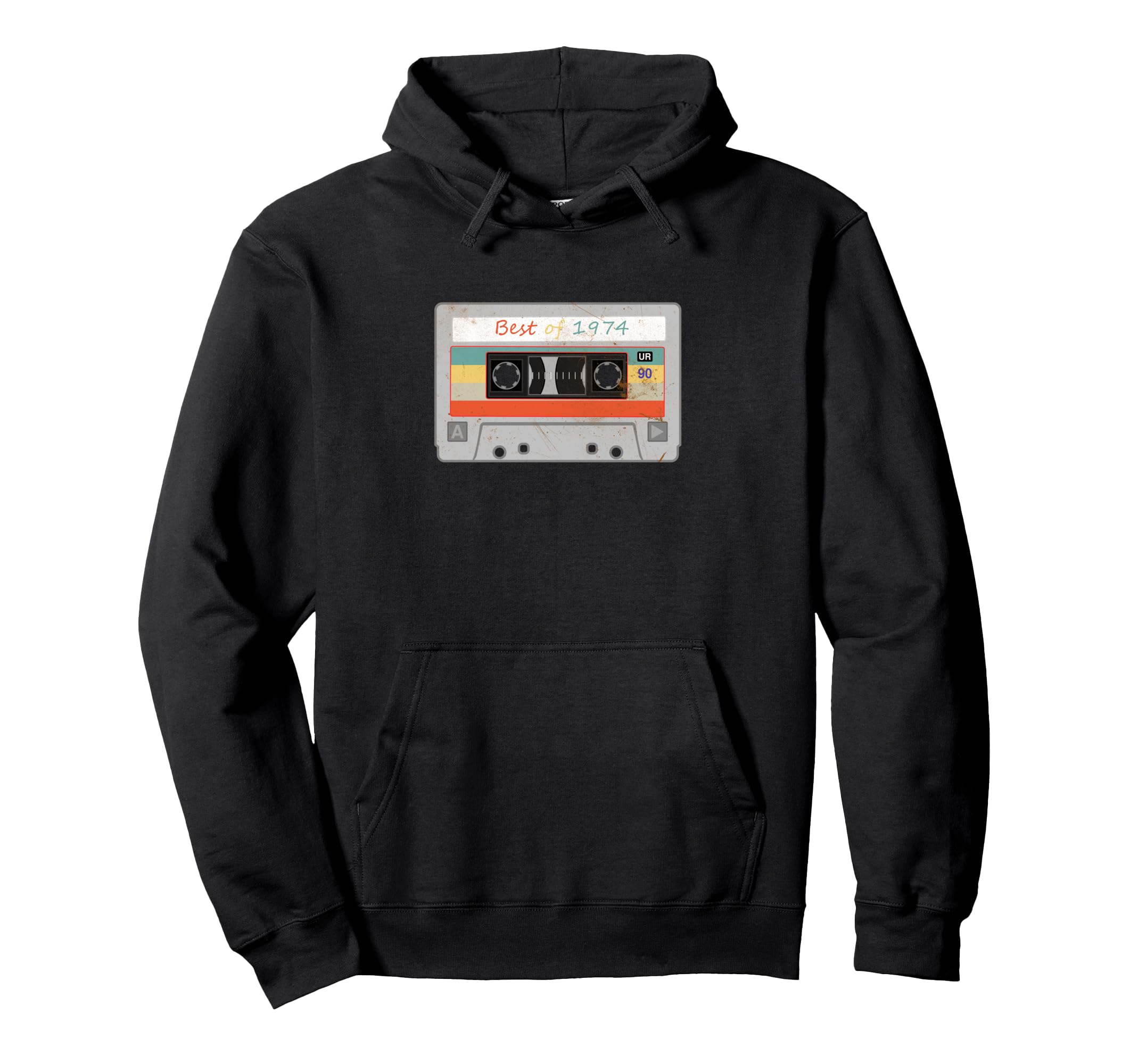 Best 1974 Funny Cassette Tape Hoodie - Casual Everyday Wear Men Women - T-Shirt, Sweatshirt, Hoodie