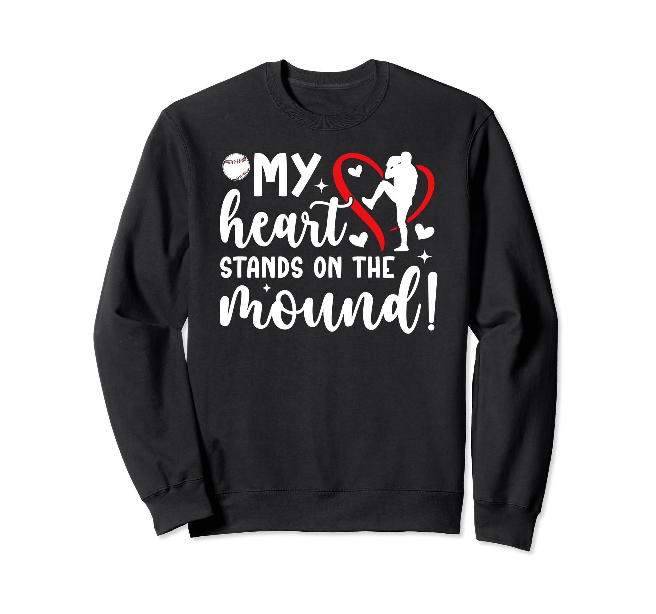 Mound Baseball Pitcher Mom Sweatshirt - Streetwear Style Men Women - T-Shirt, Sweatshirt, Hoodie