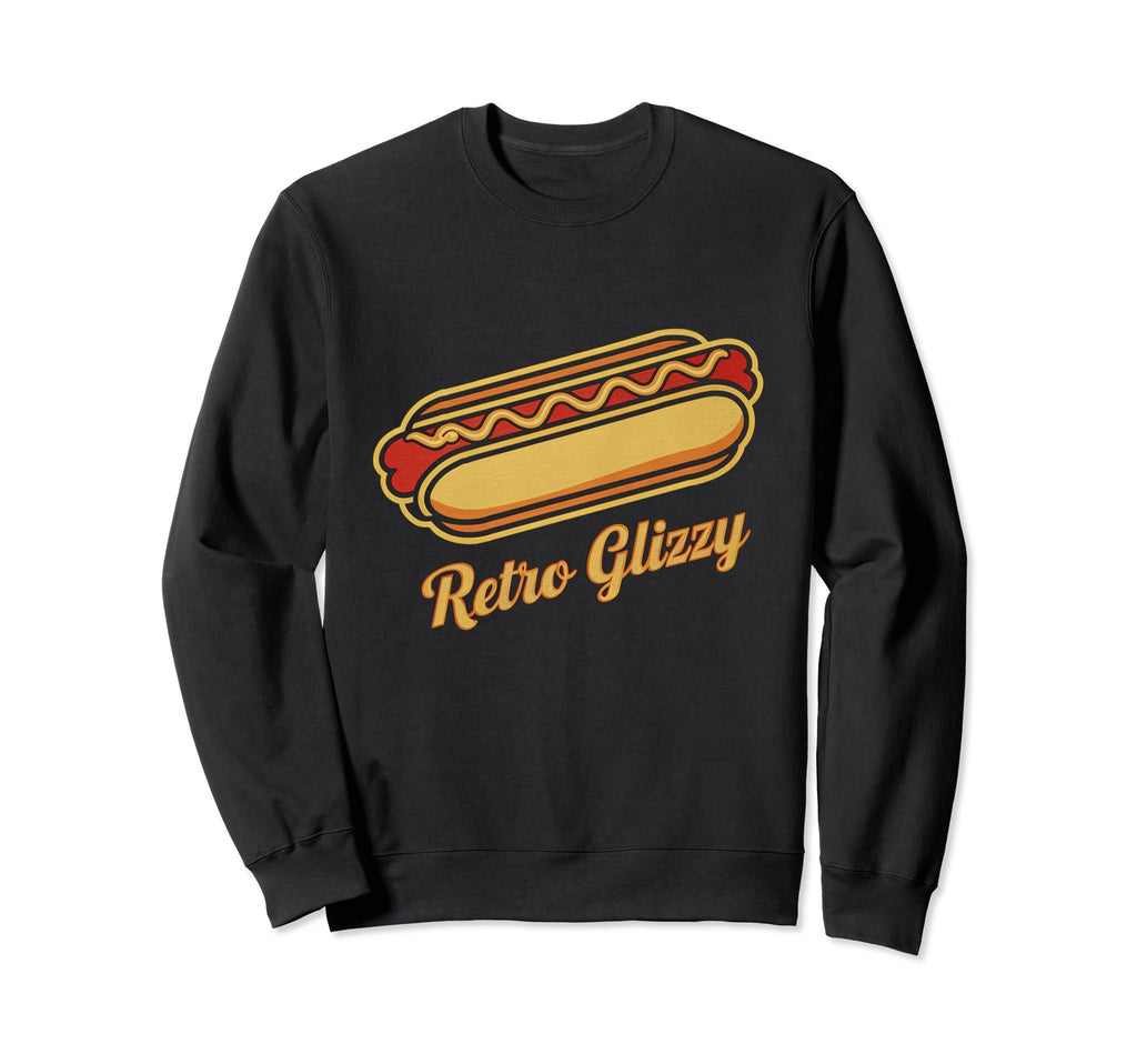 Glizzy 60S 70 Diner Hot Dog Sweatshirt - Minimalist Print Men Women - T-Shirt, Sweatshirt, Hoodie