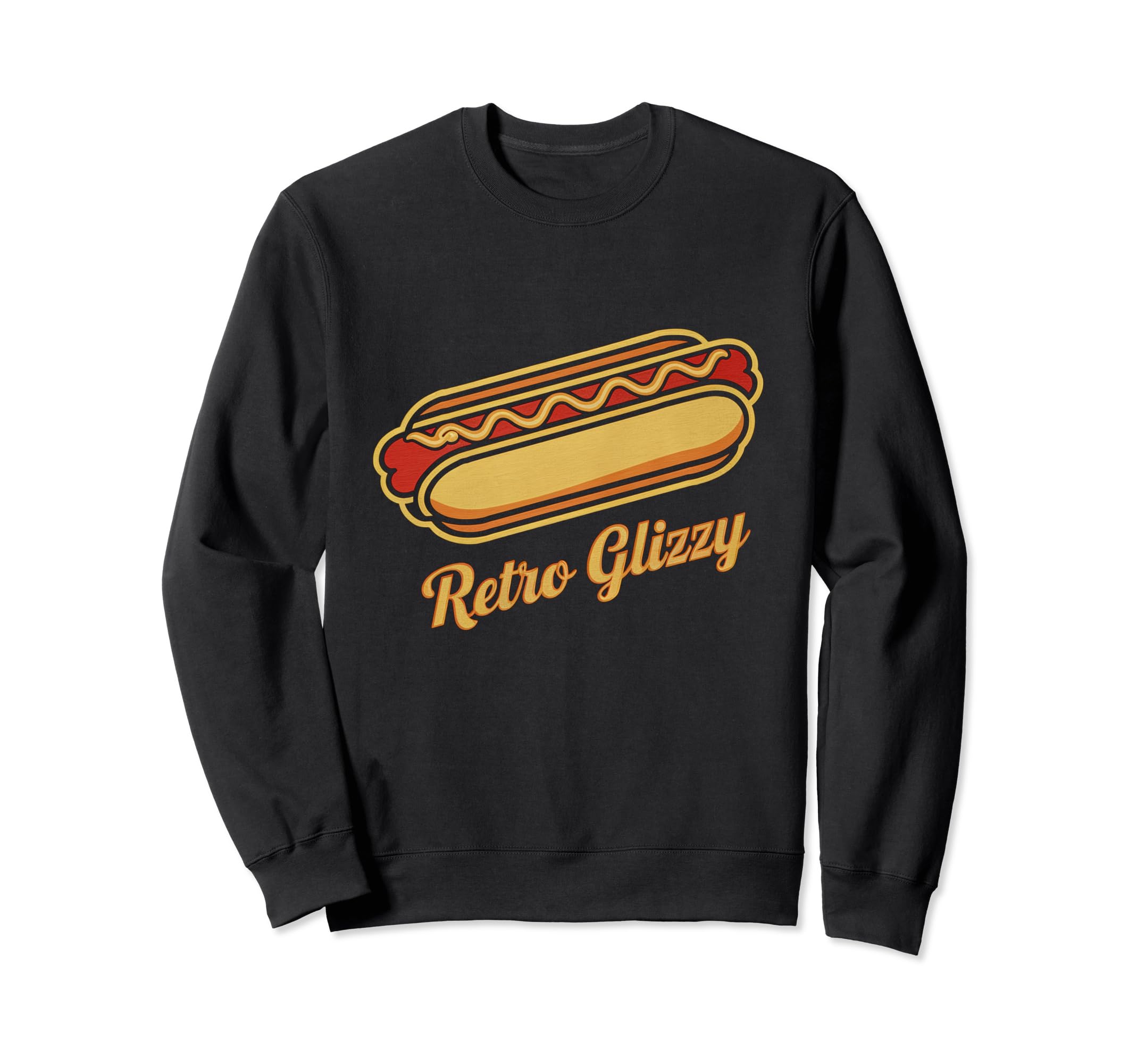 Glizzy 60S 70 Diner Hot Dog Sweatshirt - Minimalist Print Men Women - T-Shirt, Sweatshirt, Hoodie