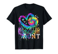 Baseball Aunt Tie Dye Heart Auntie T-Shirt - Fun Novelty Design Men Women - T-Shirt, Sweatshirt, Hoodie