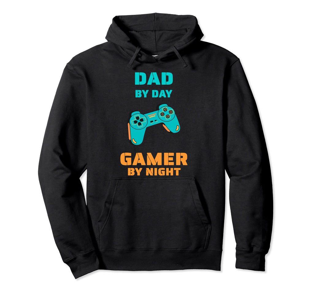Dad Day Gamer Night Funny Gift Hoodie - Unique Graphic Unisex - T-Shirt, Sweatshirt, Hoodie
