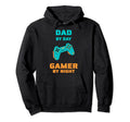 Dad Day Gamer Night Funny Gift Hoodie - Unique Graphic Unisex - T-Shirt, Sweatshirt, Hoodie
