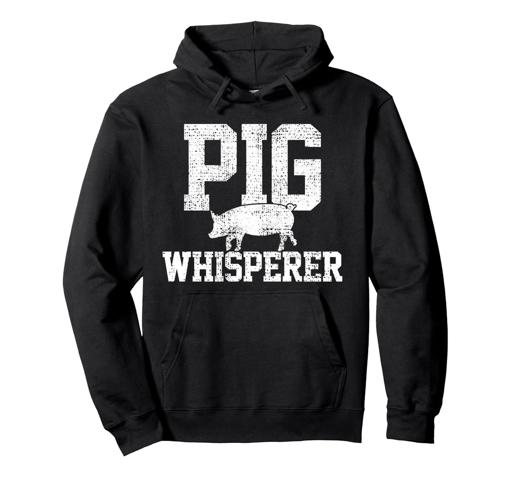 Pigs Whisperer Farmer Hoodie - Minimalist Print for Adults - T-Shirt, Sweatshirt, Hoodie