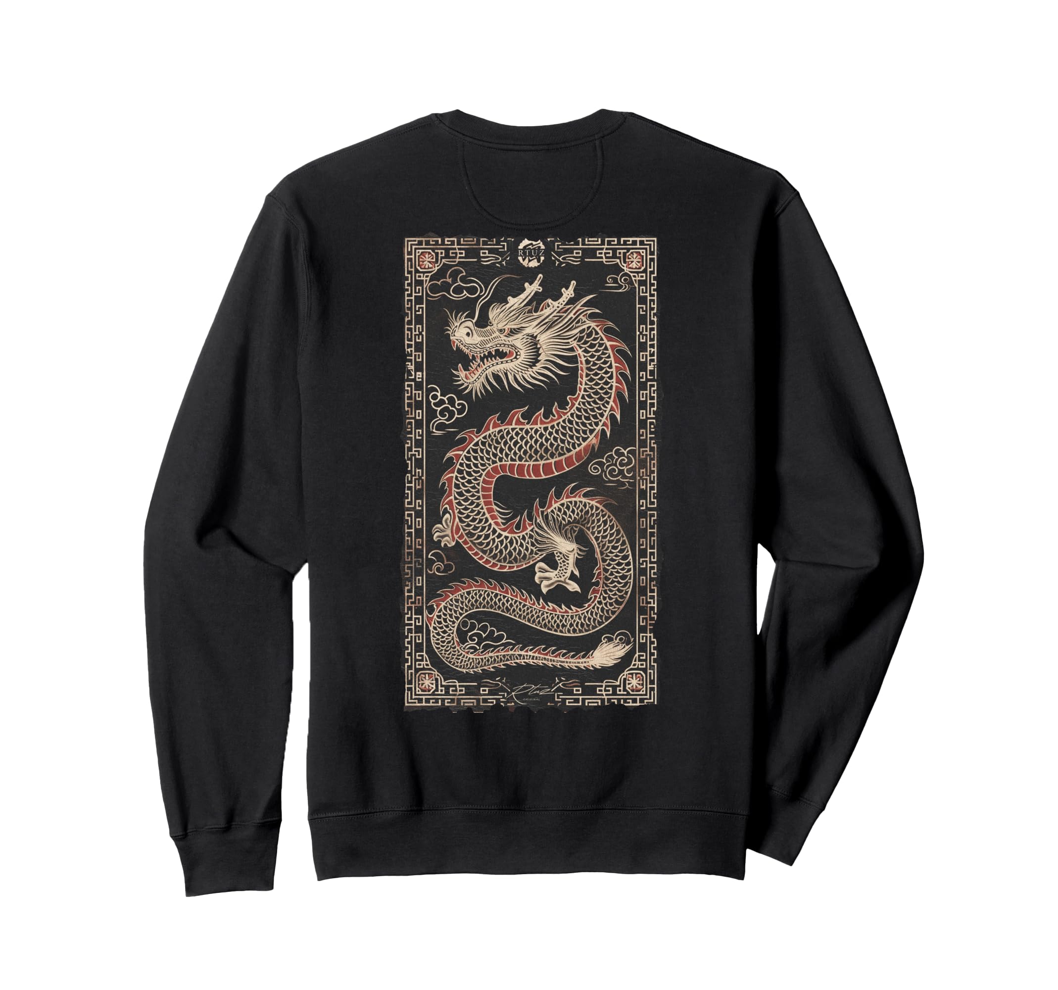Aesthetic Back Dragon Y2K Sweatshirt - Streetwear Style Men Women - T-Shirt, Sweatshirt, Hoodie