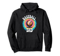 Baseball Dad Tie Dye Colorful Hoodie - Streetwear Style Men Women - T-Shirt, Sweatshirt, Hoodie
