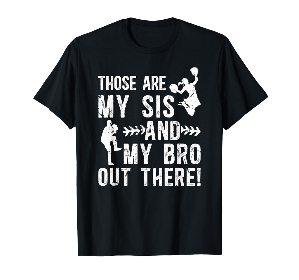 Baseball And Cheer Brother Baseball T-Shirt - Aesthetic Graphic for Adults - T-Shirt, Sweatshirt, Hoodie