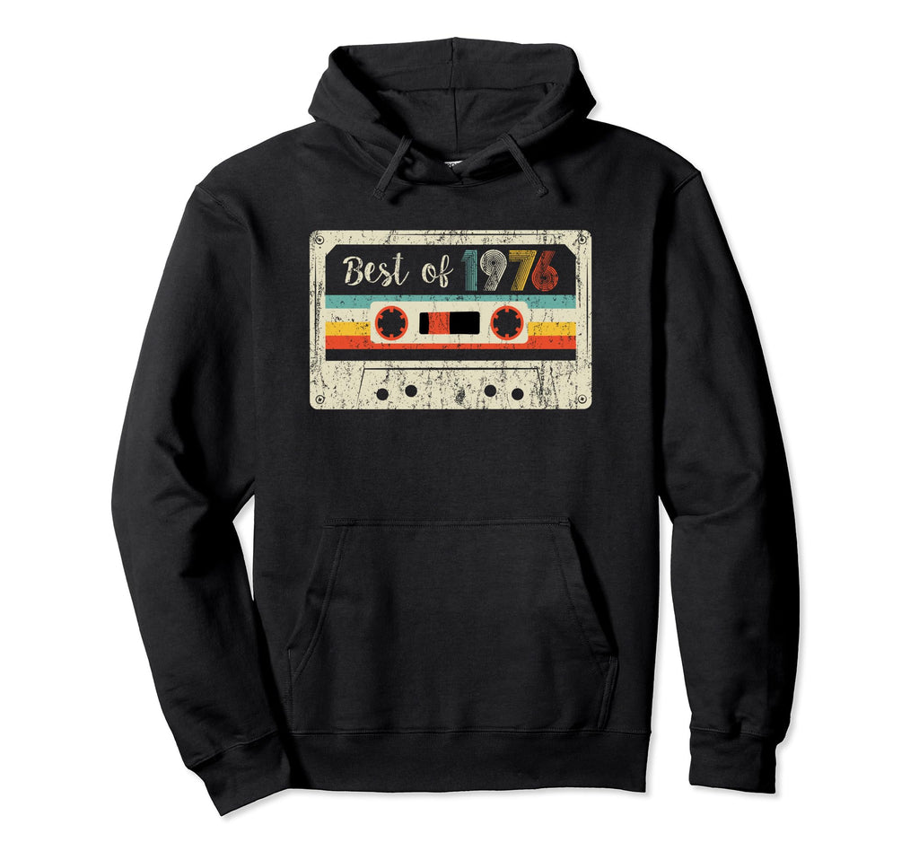 Best 1976 1976 Cassette Tape Birthday Hoodie - Novelty Apparel Unisex - T-Shirt, Sweatshirt, Hoodie