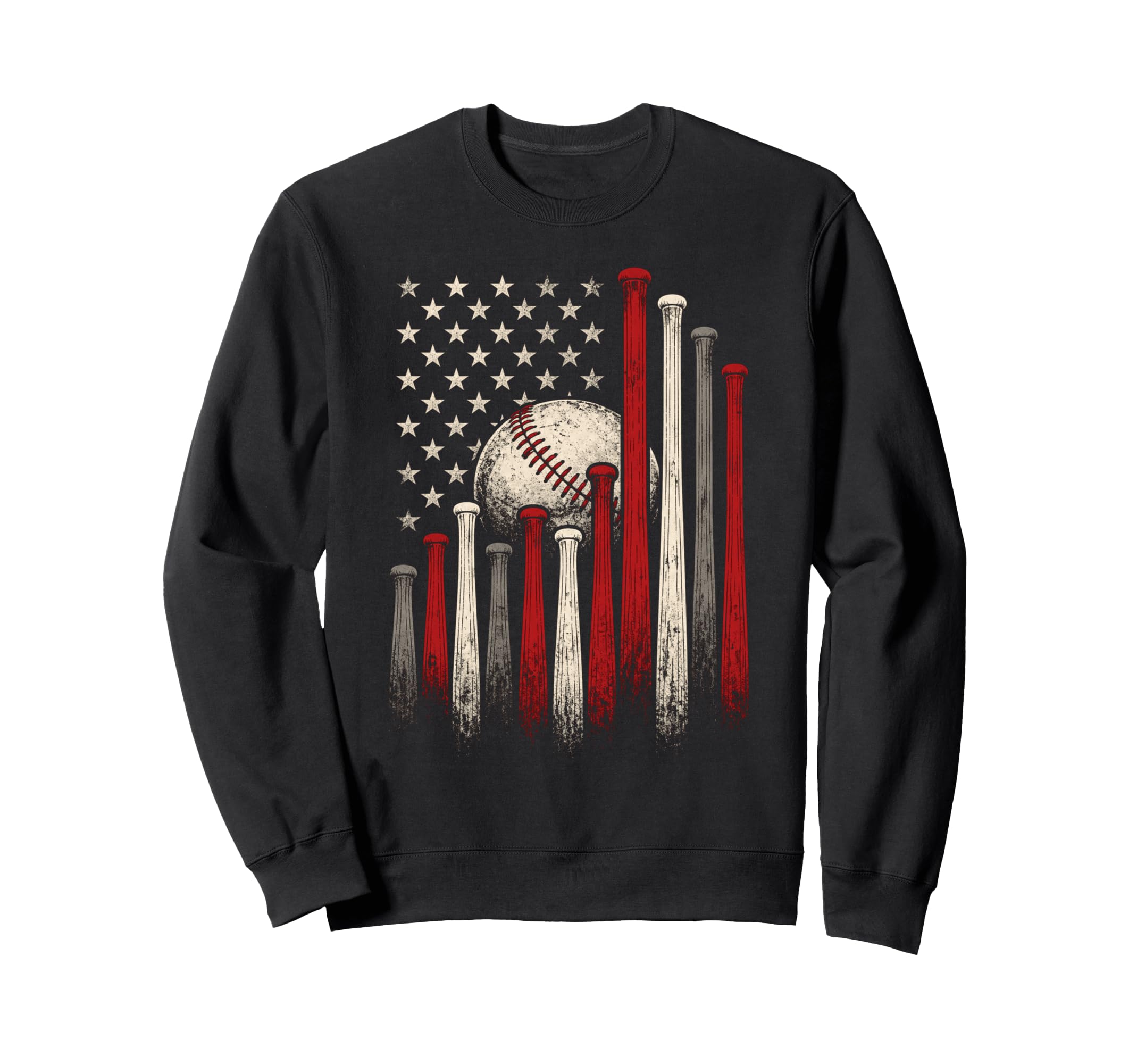 Funny Patriotic Baseball American Sweatshirt - Trendy Graphic Men Women - T-Shirt, Sweatshirt, Hoodie