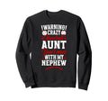 Crazy Baseball Aunt Baseball Sweatshirt - Custom Art Print Men Women - T-Shirt, Sweatshirt, Hoodie