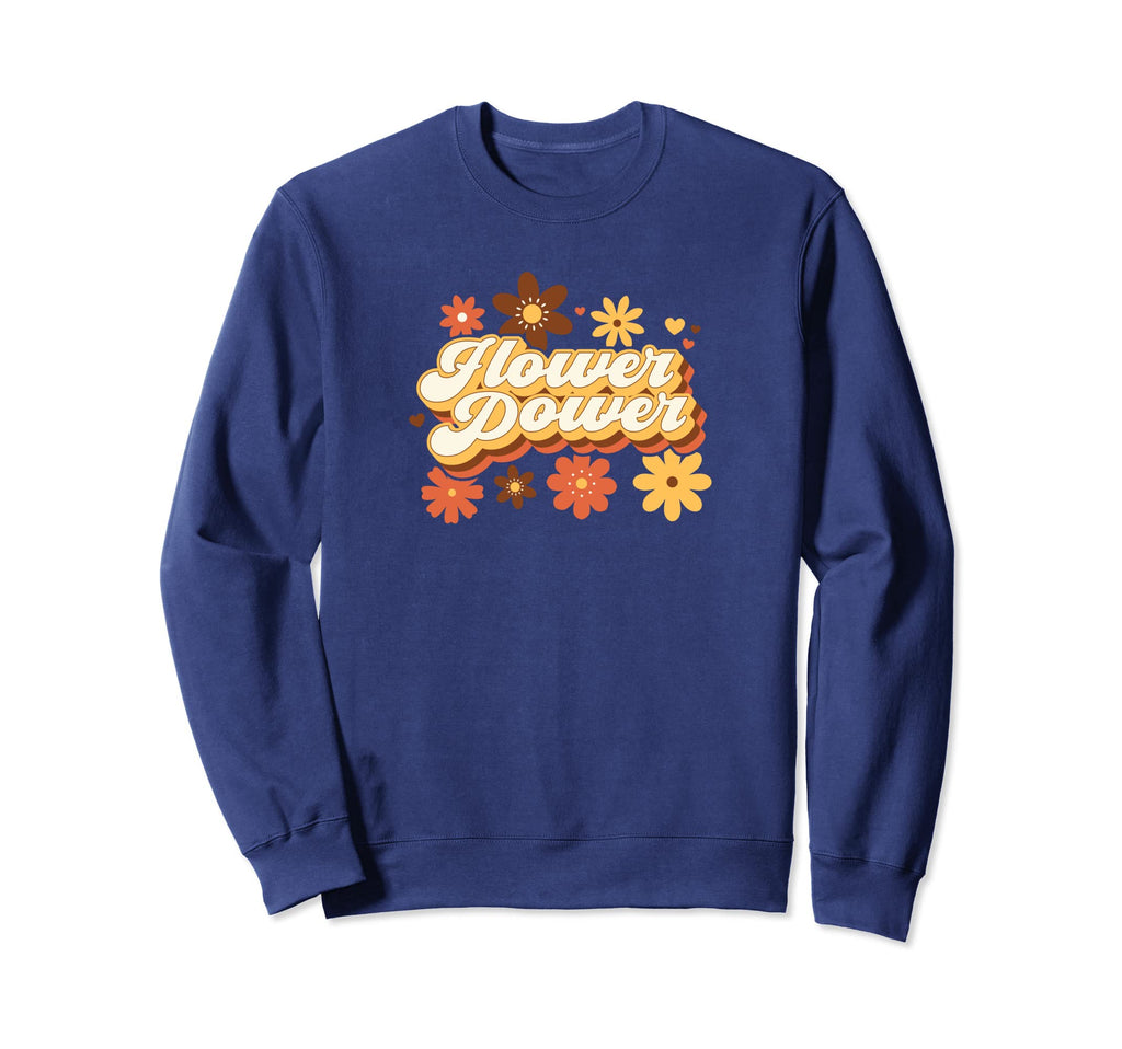 Womens Flower Power Hippie Boho Sweatshirt - Custom Art Print for Adults - T-Shirt, Sweatshirt, Hoodie