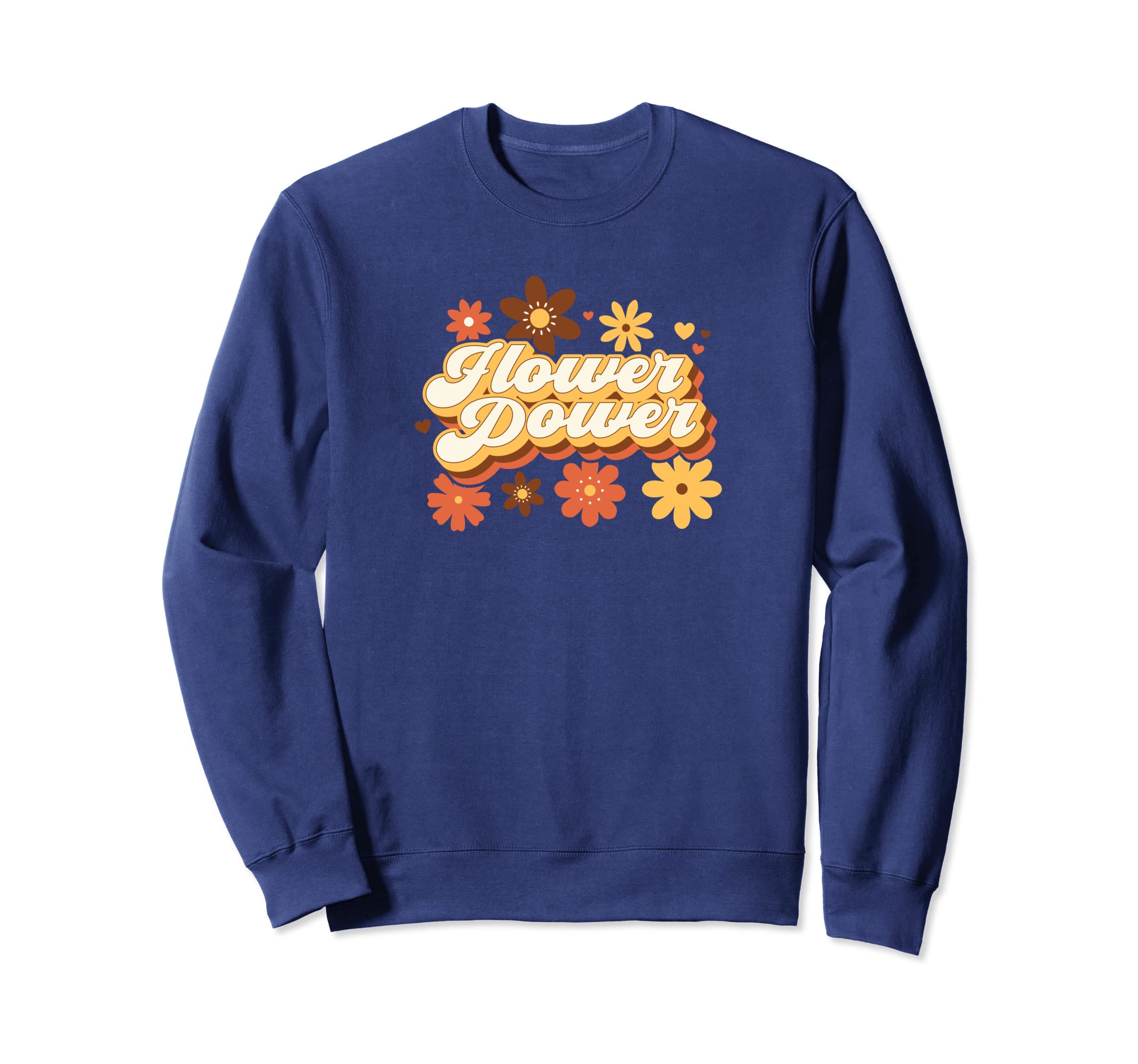 Womens Flower Power Hippie Boho Sweatshirt - Custom Art Print for Adults - T-Shirt, Sweatshirt, Hoodie